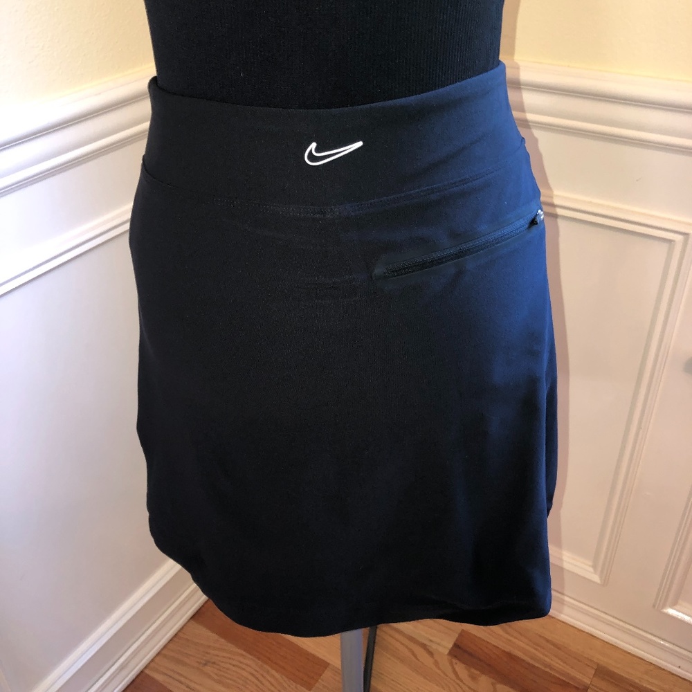 NIKE Golf Tour Women's Skirt Skort Zip Pockets Black XS X-Small Final Price!